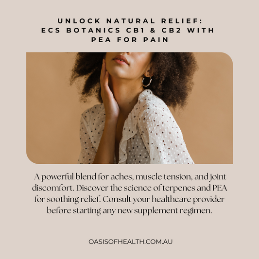 Embracing Natural Relief: ECS Botanics Relief CB1 & CB2 with PEA for Pain