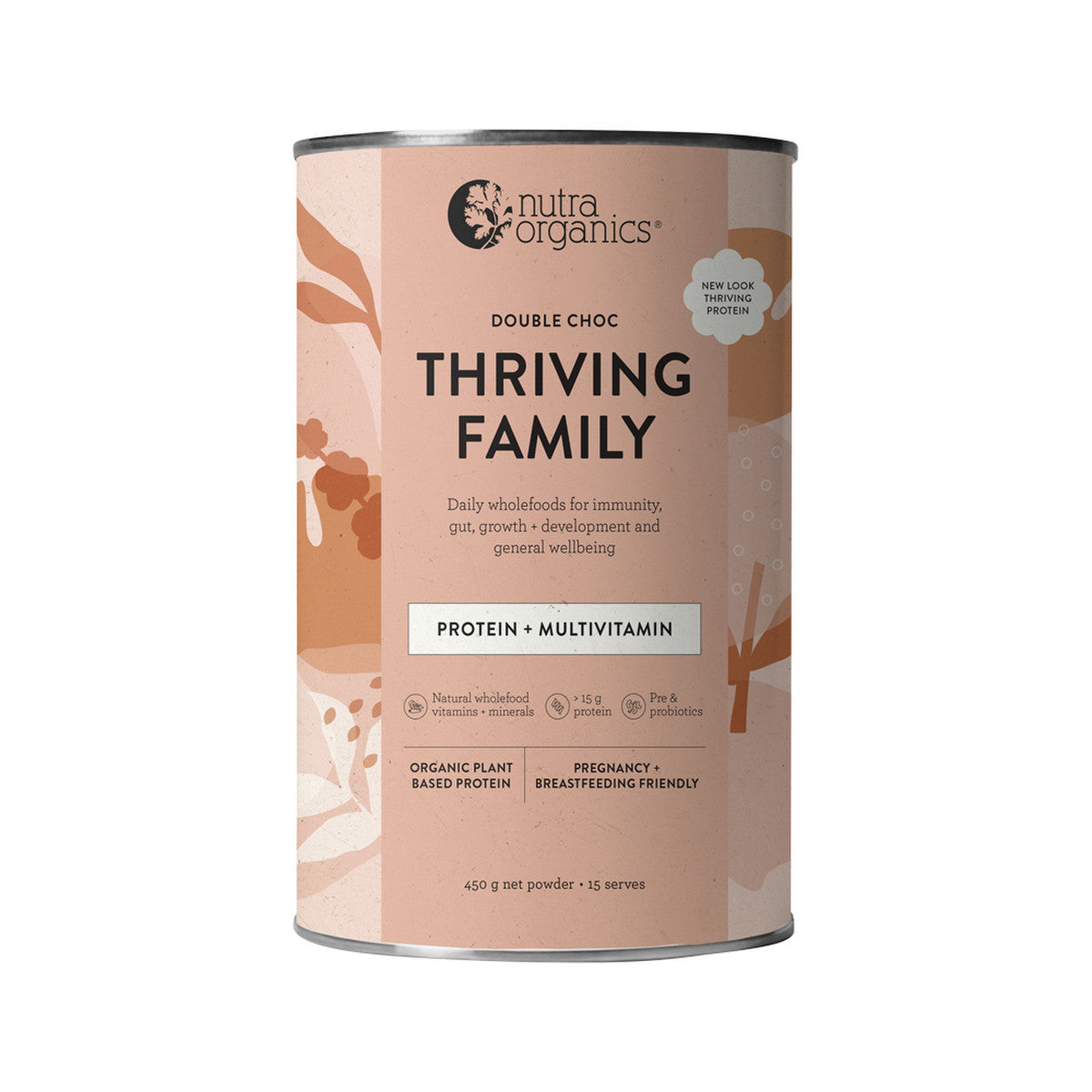 NutraOrganics - Thriving Protein, Double Choc